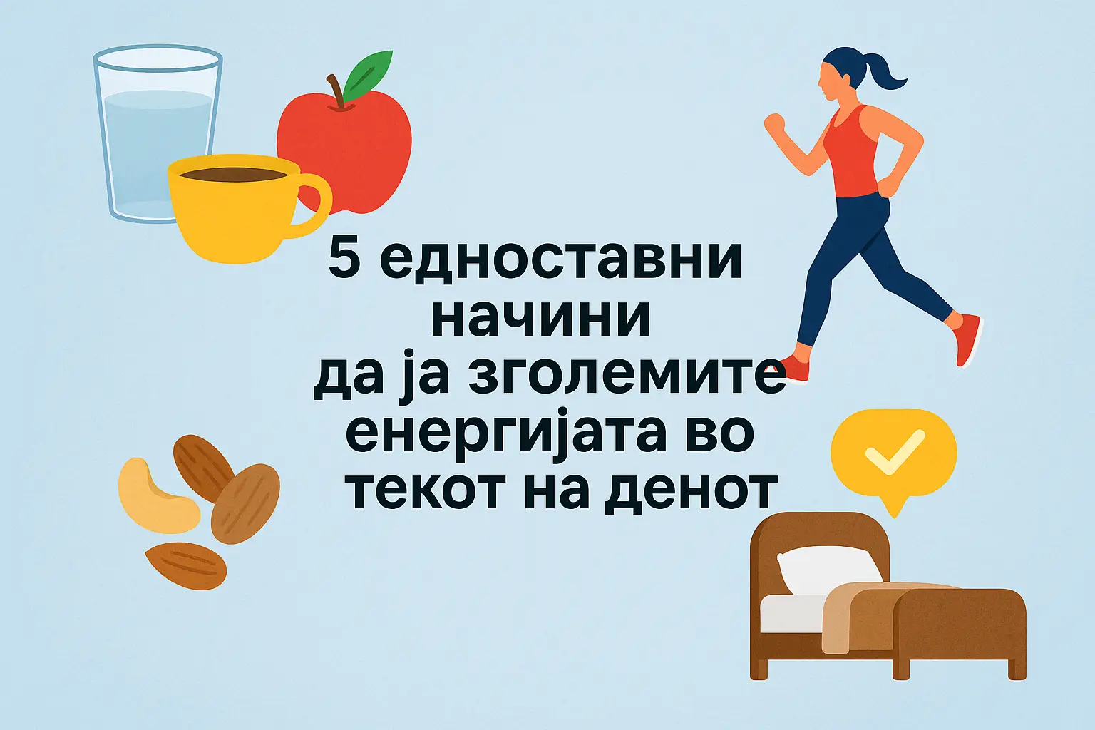 5 едноставни начини да ја зголемите енергијата во текот на денот